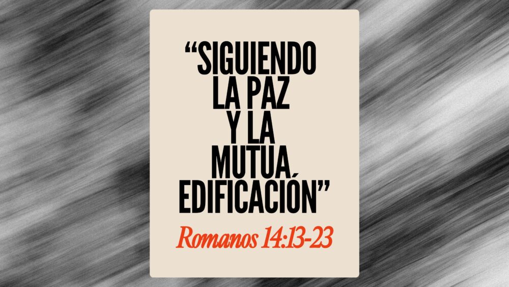 Romanos 14:13-23 